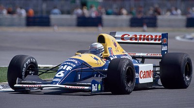 Riccardo Patrese Williams-Renault Team at the British Grand Prix h- Old Photo