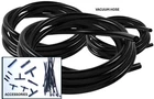 Mixed Vacuum Hose Engine Dress Up Kit - 3,4,6mm BLACK Breather Line & Fittings