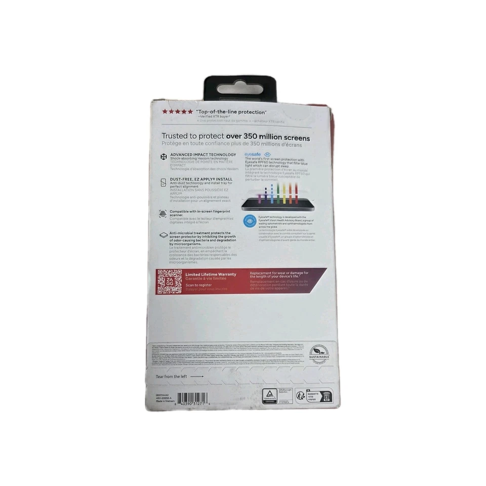 ZAGG Glass XTR3 Screen Protector for Google Pixel 9 / 9 Pro - Blue Light Filter - Image 3 of 3