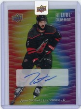 2023-24 Upper Deck Allure Color Flow Full Rainbow Jalen Chatfield #CFA-JC Auto