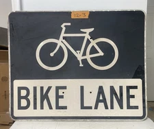 Authentic DOT Road Highway Bicycle Sign Bike Lane 24"x30" 12-3