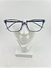 Nicole Miller Finch Bay Designer Eyeglasses Frames Blue/Gray 53-16-135 READ!!