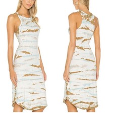Young Fabulous & Broke Women's Small Multicolor Tie-Dye Racerback Dress