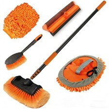 12FT Car Wash Brush with Long Handle, Car Cleaning Kit with Soft Bristle Wash...