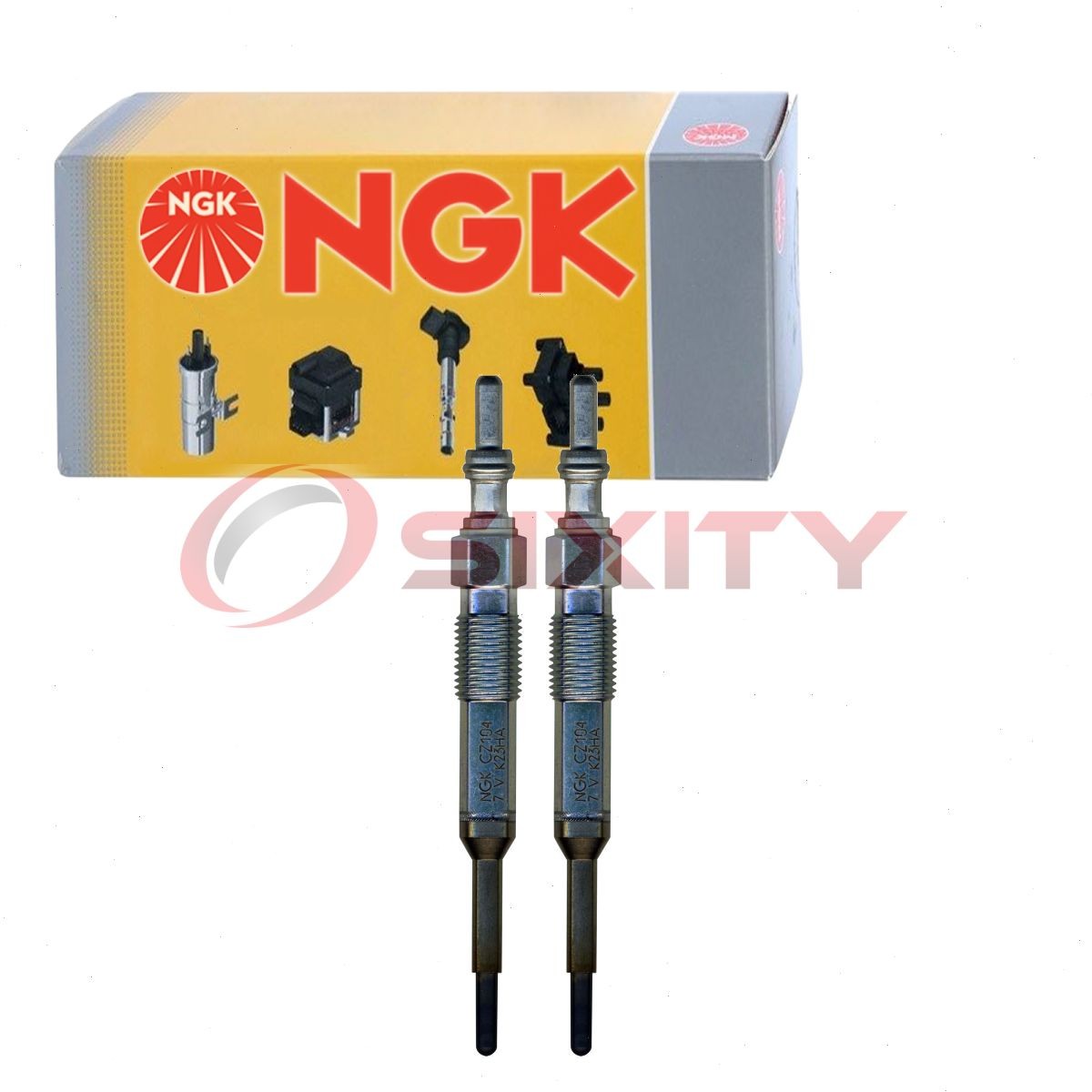 2 pc NGK 9810 CZ104 Glow Diesel Glow Plugs for N 105 916 08 250202023 uh