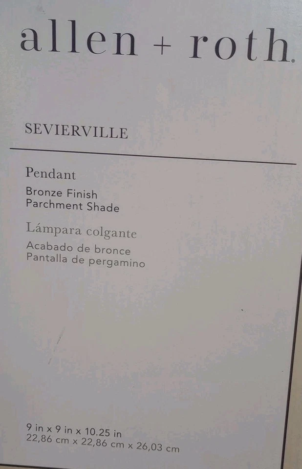 ALLEN + ROTH Sevierville Bronze Rustic Cone Mini Hanging Pendant Light  - Image 3 of 4