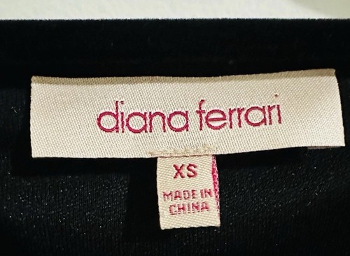 DIANA FERRARI XS Black BeigeAbstract Leopard Print Crossover Front Dress - EUC - Picture 2 of 8