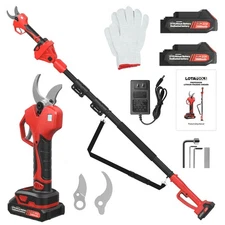 Electric Pruning Shears with Telescopic Rod, 50mm 1.96" Cutting Diameter Cord...