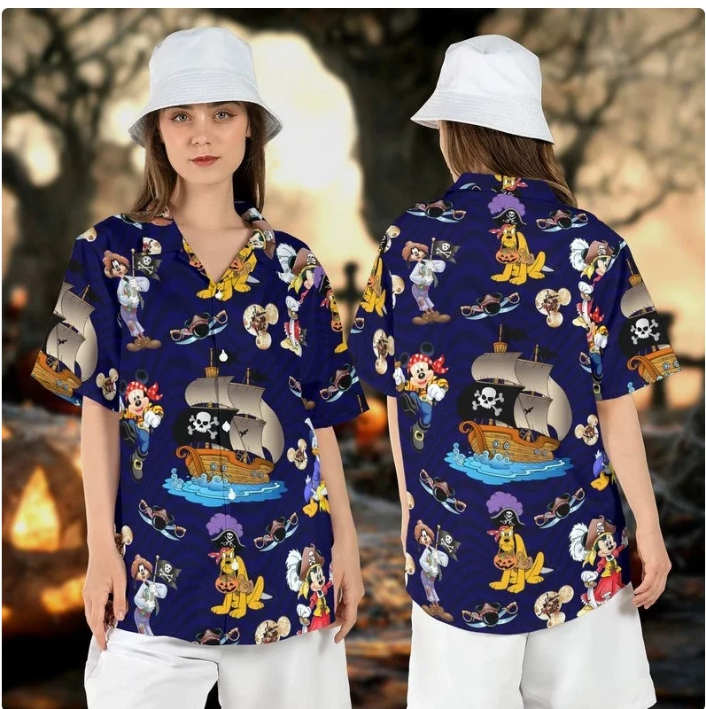 Mickey & Friends Pirates 3D HAWAII SHIRT