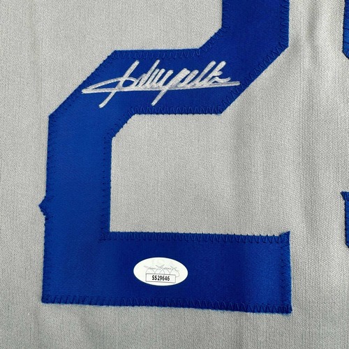 Autographed/Signed Adrian Beltre Texas Grey Baseball Jersey JSA COA - Picture 3 of 4