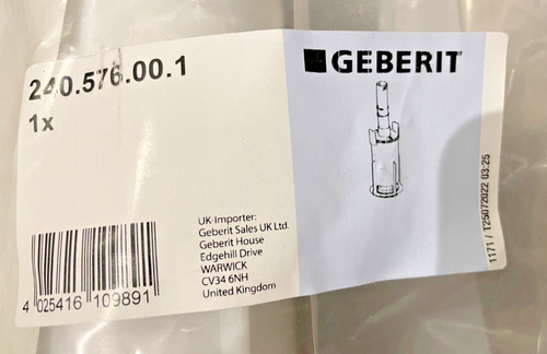 Geberit AP123 AP109 Exposed Cistern Single Flush Toilet Valve 240.576.00.1 BNIP - Picture 2 of 8