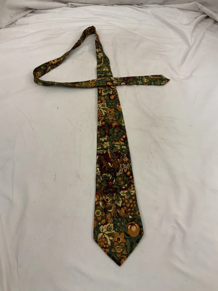 Corbata Bally Multicolor Floral 100% Seda YGI W1-112 Foto 2 de 4