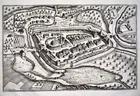 1654 Matthäus Merian - large double folio - LIESTAL in Basel Switzerland