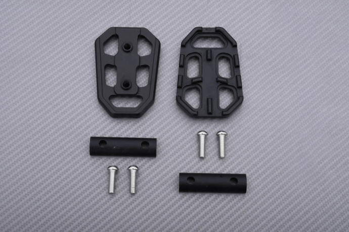 Extension de repose-pied noir BMW F850GS 2018-2023 avec grip antidérapant