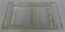 Hi n Dri Vintage Clear Glass Ashtray 7" x 4"