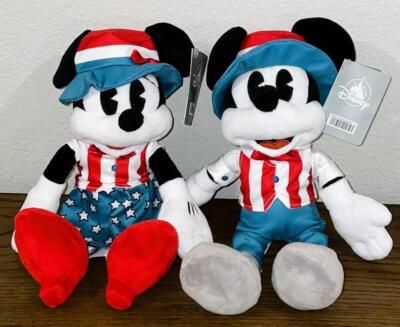 NWT Disney Store Mickey n Minnie Mouse 4th of July Fourth Americana Retired USA