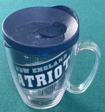 New England Patriots NFL 12oz Tervis Tumbler w/ Lid Handle Brand New with Tag