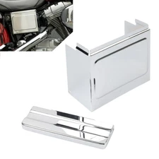 Chrome Top Side Battery Cover Kit For Harley Sportster XL 1997-2003 XLH1200 883