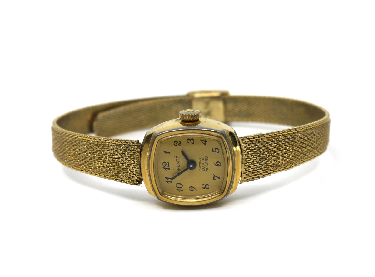 Dufonte women's watch in gold tone top