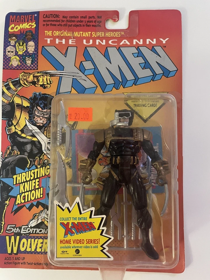 MARVEL TOYBIZ X-MEN WOLVERINE 5ª EDICIÓN CON CUCHILLO FIGURA DE ACCIÓN 1993 NUEVA. Foto 3 de 4