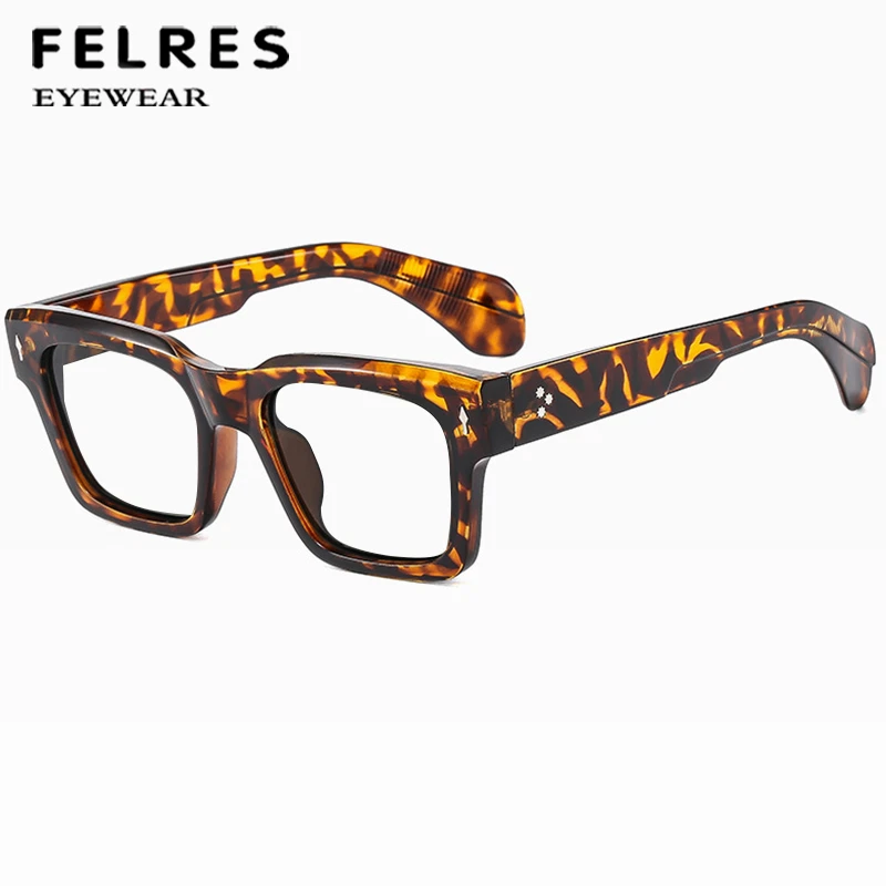 Men Women Thick Frame Reading Glasses Blue Light Blocking Fashion Glasses