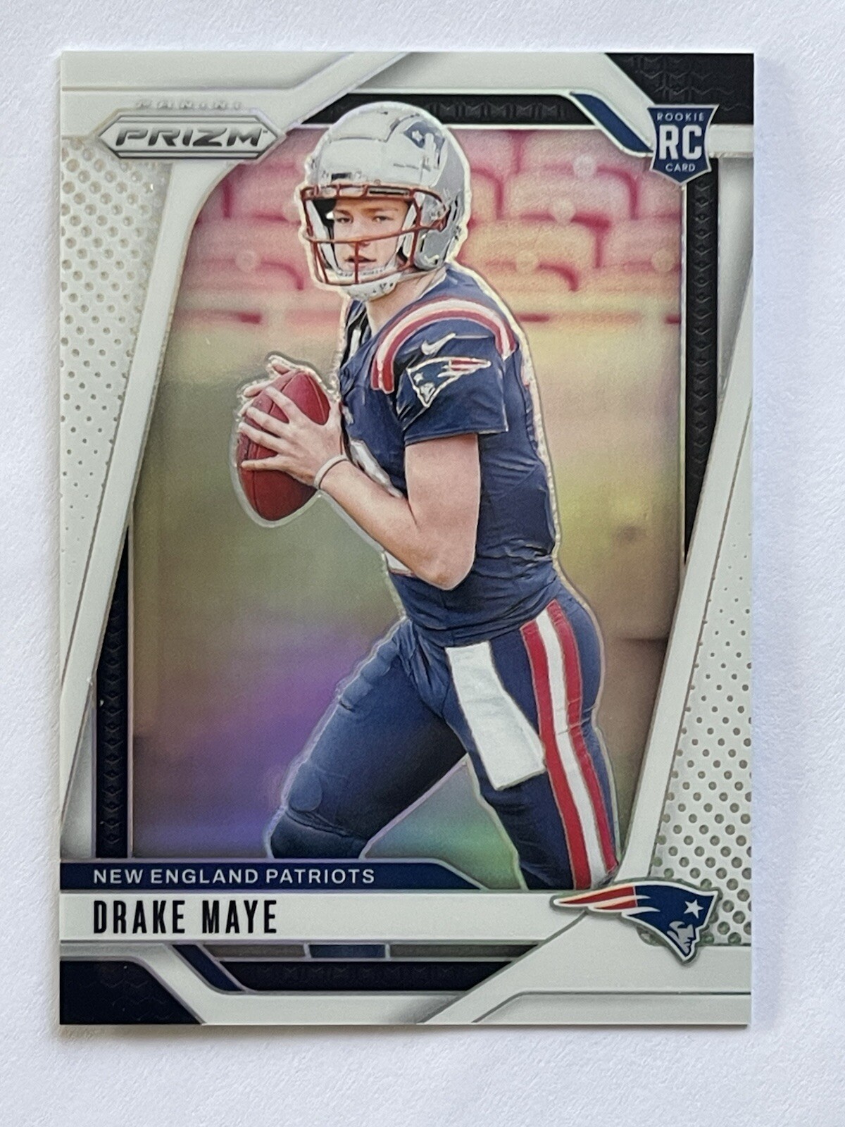 2024 Panini Prizm Drake Maye White Prizm /35 SP #329 Rookie RC Patriots
