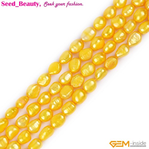 Craft Freshwater Pearl Loose Beads for Jewelry Making 15" DIY 8-9mm Wholesale - Picture 35 of 110