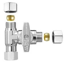 T-Stop Valve Compression Threaded