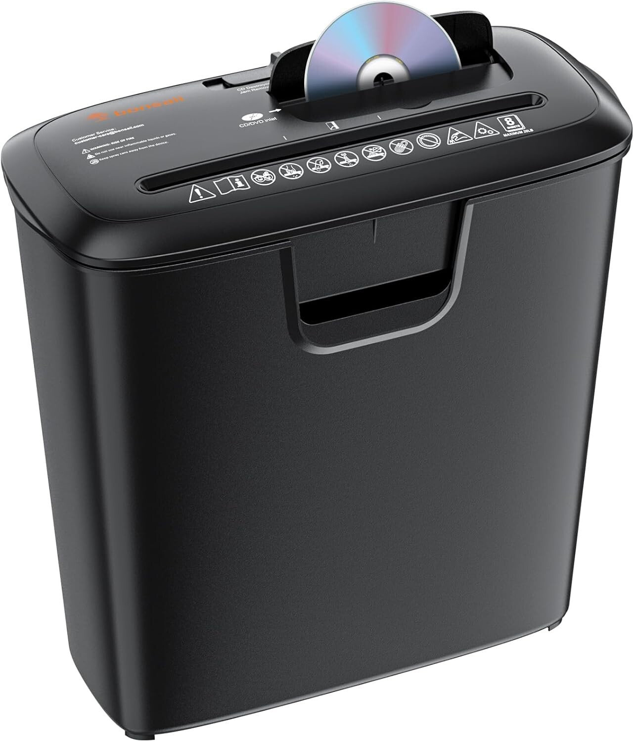 Paper Shredder for Home Use 8 Sheet StripCut Home Office Shredder CD Credit Card-image