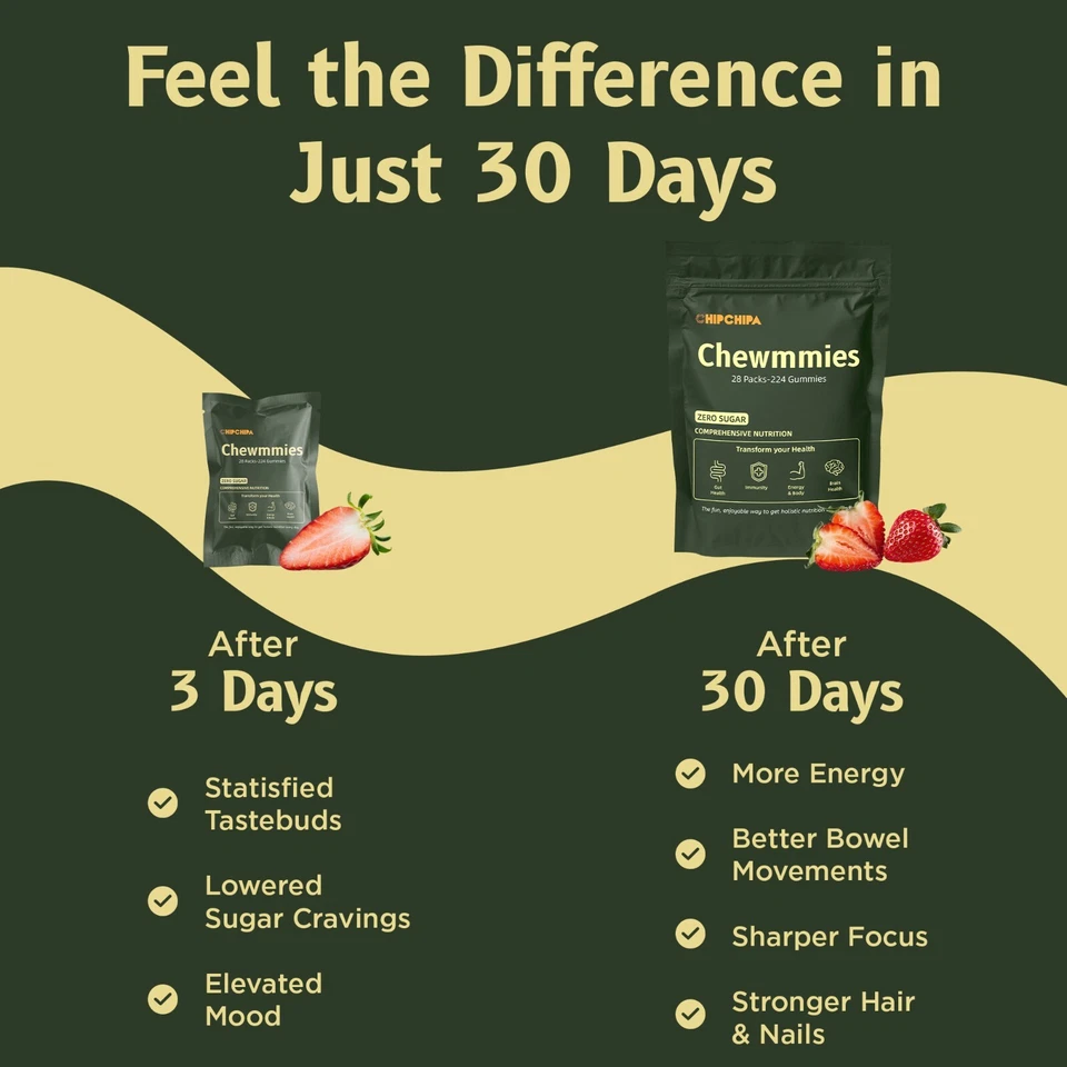 Daily SuperGreen Gummies, Digestive Health, 20+ Vitamins & Minerals - 28 sachet - Image 4 of 4