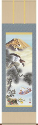 Hanging scroll Good luck first dream & arrival picture by Seien Okumura from JP
