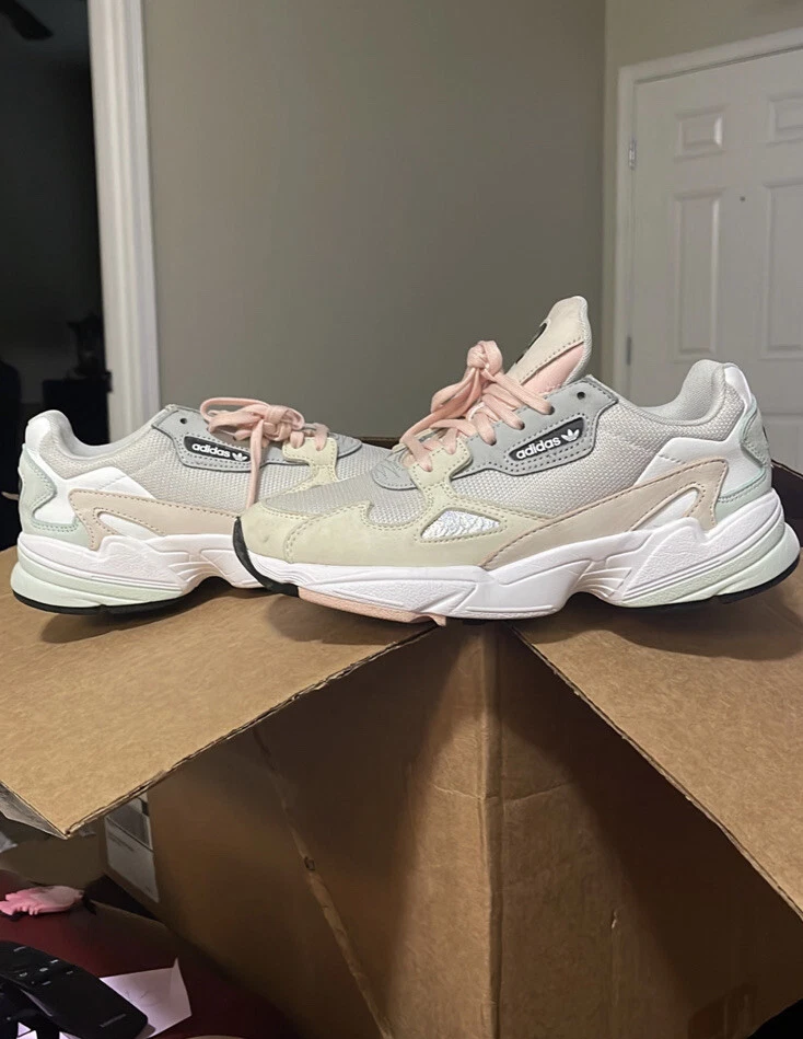 Size 8 Adidas Falcon Grey Ecru Tint eBay