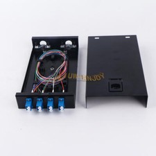Fiber Optic Terminal Box 8 core LC with adapter pigtail 4 Ports Patch Panel NEW