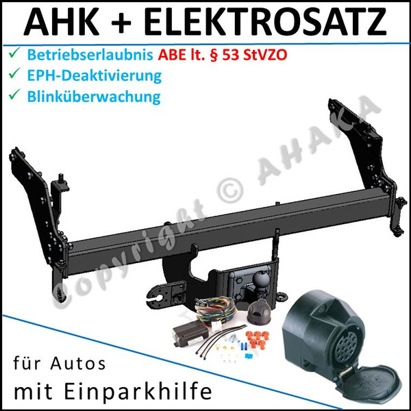 AHK ES13 FüR Ford Ranger 1999-2012 AnhäNgerkupplung DPC Eph-Abschaltung Pick-Up-image
