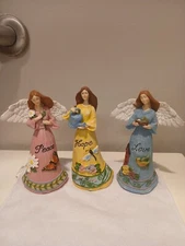 3 /Peace, Hope and Love Angels[2 with wings 1 without wings]