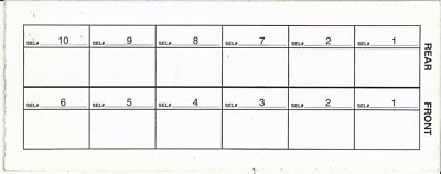 Royal Vendors Inner Door Label Front/Rear Stack Column Organizer Loading Chart