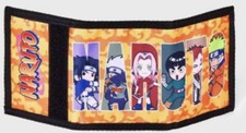 NARUTO Anime Ninja Japan Orange Tri-fold Kids Wallet Ships FAST 