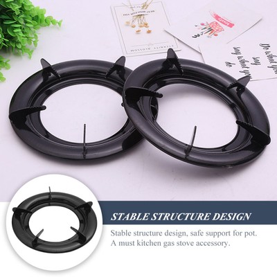  3 Pcs Homoton Wok Support Cookware Round Gas Bracket Kitchen Accessory Stove