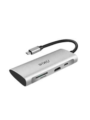 WiWU 7-in-1 Type C Hub Docking Station Usb C Adapter