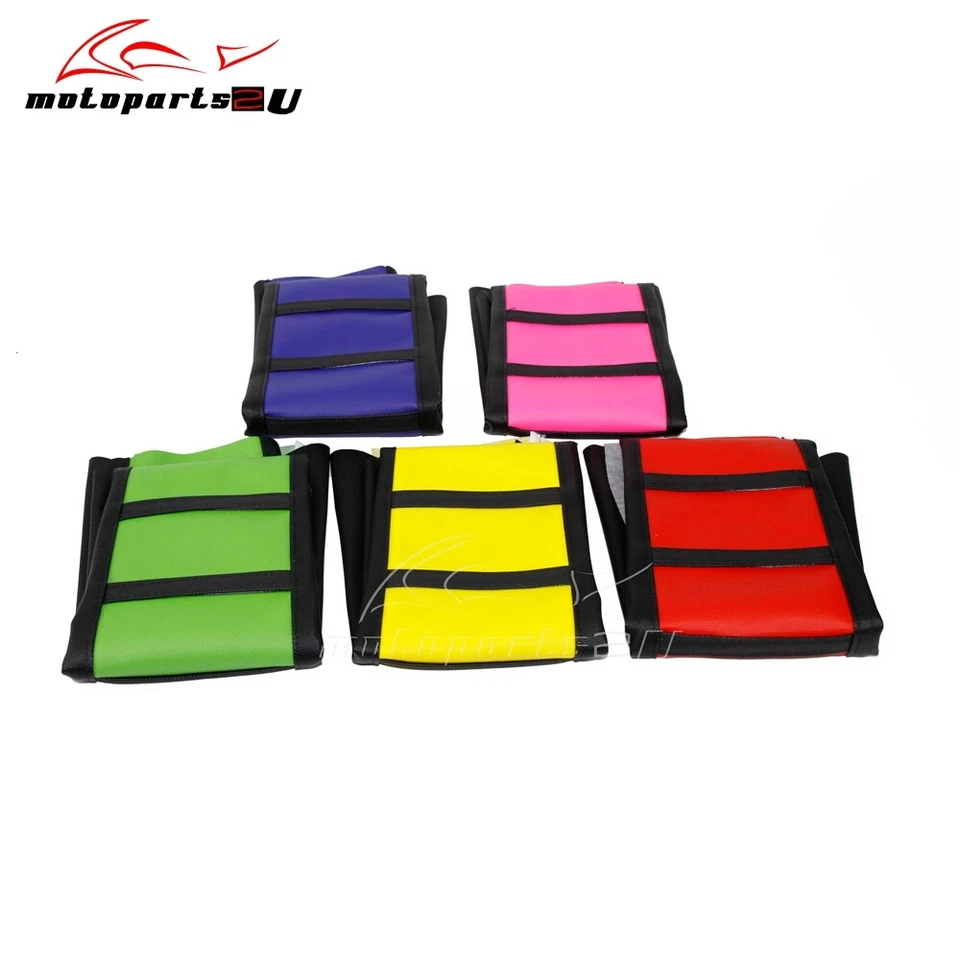 Cubierta de asiento suave con pinza de goma para moto de cross Honda Yamaha Suzuki Kawasaki KLX YZ Foto 2 de 4