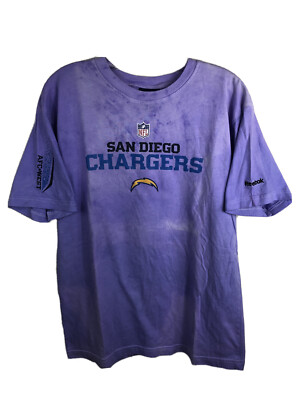 San Diego Chargers Purple Dyed T-Shirt Reebok NFL - Boys 18-20