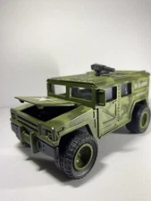 Vintage Soma Mighty Wheels US Army Jeep Hummer Humvee  Scale 1998 Truck Car Toy