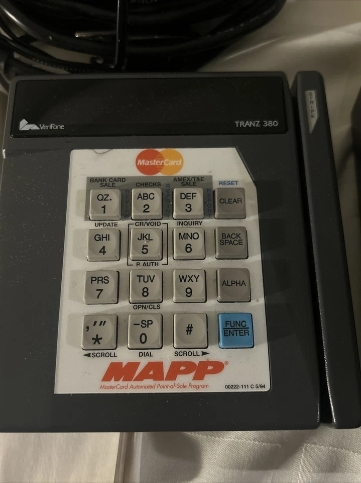 Verifone Tranz 380 Credit Card Reader With Verifone 250 Receipt Printer Bundle - Image 4 of 4