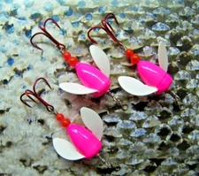 SPIN N GLO LURE LOT  3 SPINNER TROUT SALMON STEELHEAD ALASKA AUSTRALIA WORDEN'S