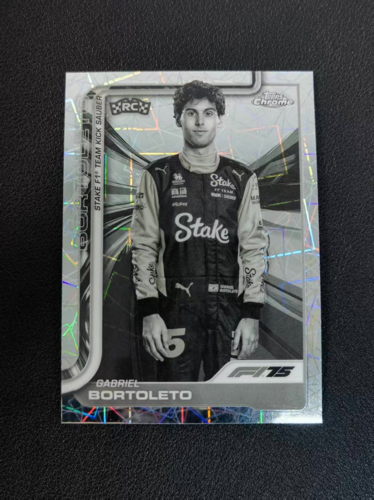 2025 Topps Chrome Formula 1 F1 Gabriel Bortoleto RC Laser #20 HZG