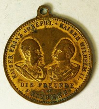 AUSTRIA Medal ND - Bronze - Franz Joseph I & Wilhelm II Friends of Peace - 4351