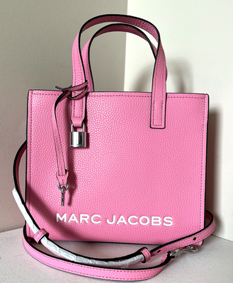 New Marc Jacobs Mini Grind Leather Tote Petal Pink | eBay