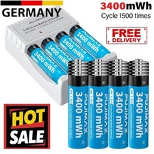 1.5V AA AAA Batterien Wiederaufladbare Lithiu...