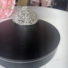 Vintage Silver King Crown, Black Stones Crown, Silver Knight Crown, Prince Crown