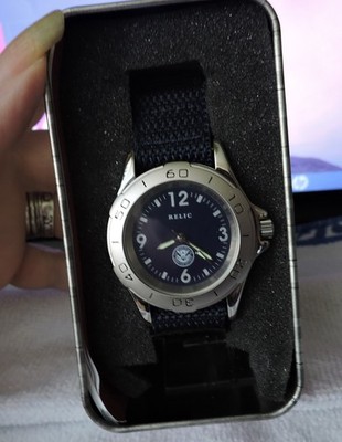 Limited Edition Fossil Relic Watch NOS Dept Homeland Security Working Cond